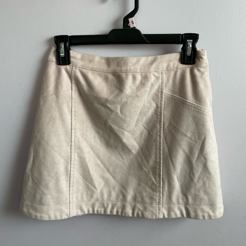 Abercrombie & Fitch light pink suede miniskirt size 00